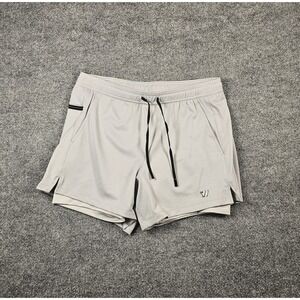 WOLACO Grand 2-in-1 Athletic Shorts Stone Gray Compression Liner Size M